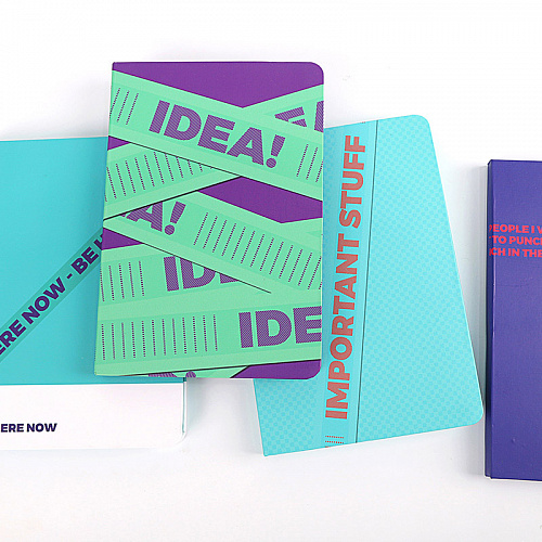 Блокнот А5 "Idea" фиолетово-зеленый