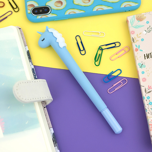 Ручка "Uni" (розовая с лиловым)