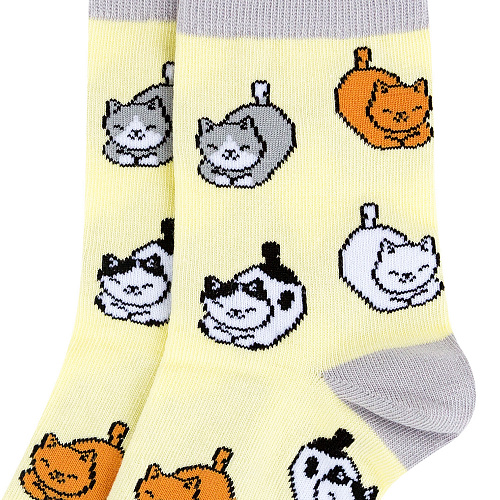 Носки "Разные коты", разм.35-39