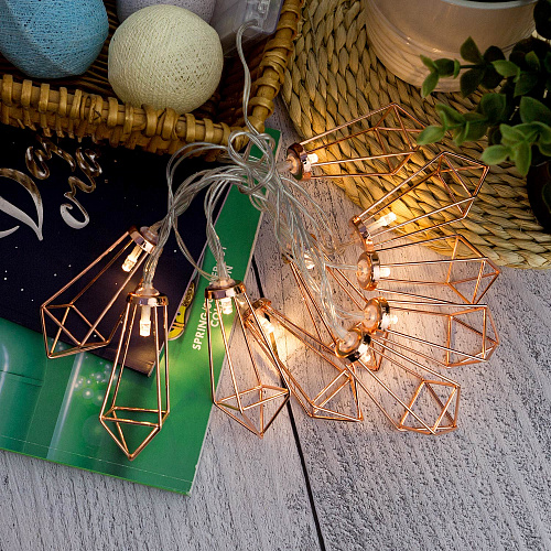 Гирлянда "Грани" LED, батарейка