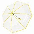 Зонт складной прозрачный (желтый)