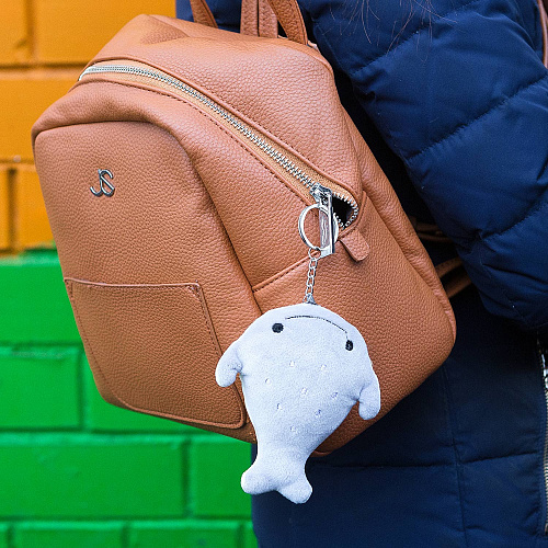 Брелок "Кит" (серый)