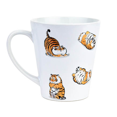 Кружка латте малая "Тигры"