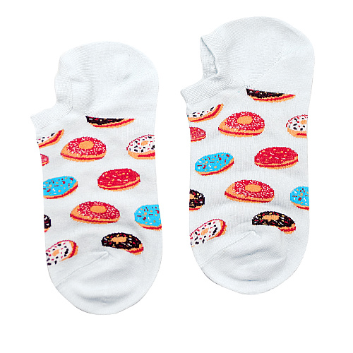 Носки "Пончики" (белые)