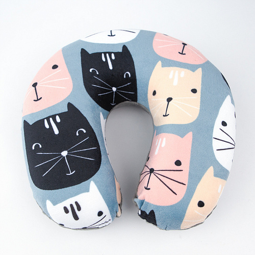 Подушка для путешествий "Cats", Memory Foam