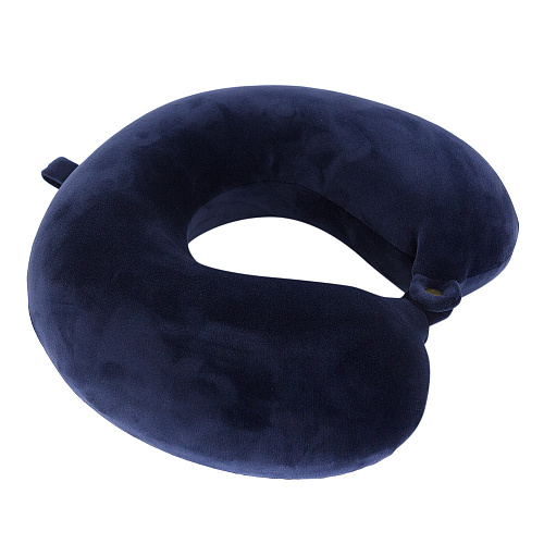 Подушка для путешествий "Однотонная", Memory Foam (синяя)