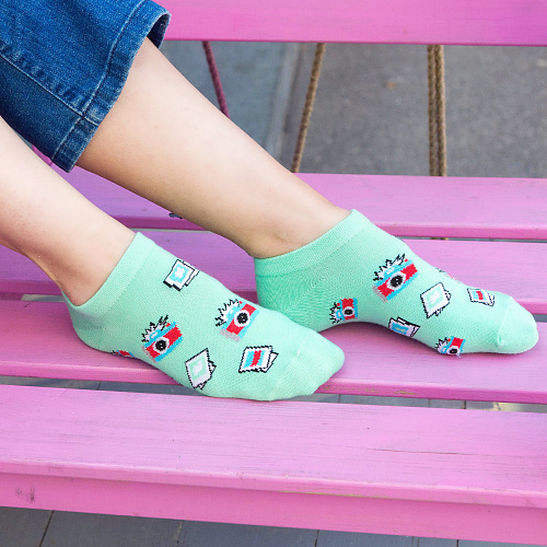 Носки короткие "Фото", разм.35-39