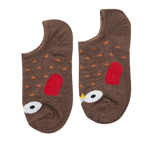 Носки "Сова" (коричневые)