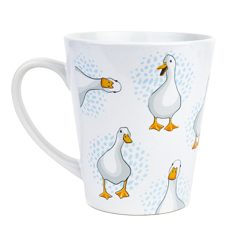 Кружка латте малая "Гуси"