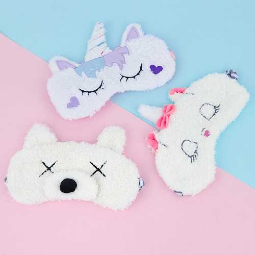 Маска для сна с бантиком "Котенок с бантиком"