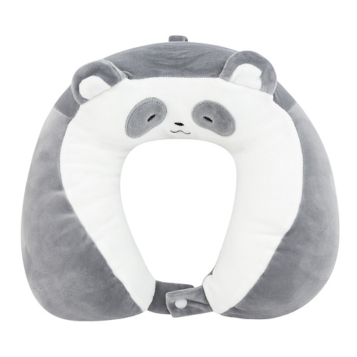 Подушка для путешествий "Панда" (серый)