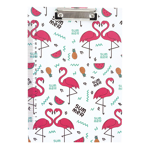 Папка-планшет "Фламинго" (белый)
