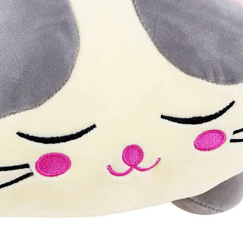 Игрушка-подушка "Котя" (серо-белый) 60см