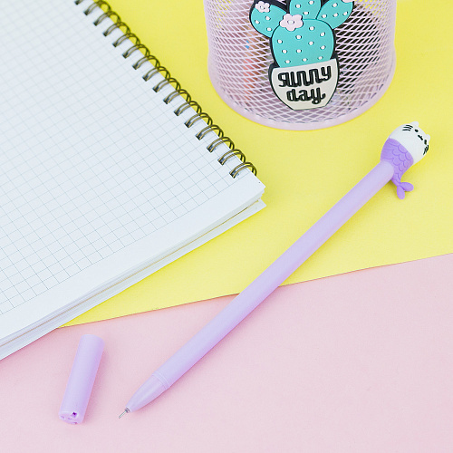 Ручка "Mermaid cat" (сиреневая)