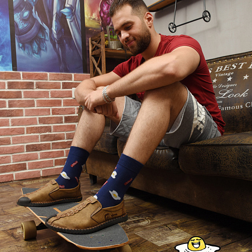 Носки мужские "Завтрак"