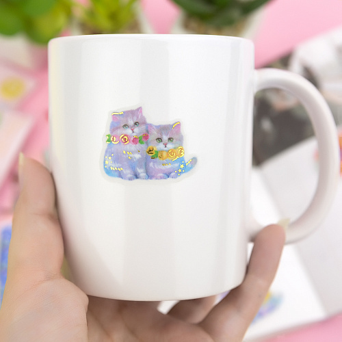 Набор наклеек "Magic ball Cats"