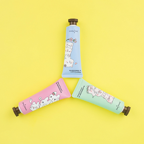 Крем для рук фруктовый "Веселые зверята" розовый