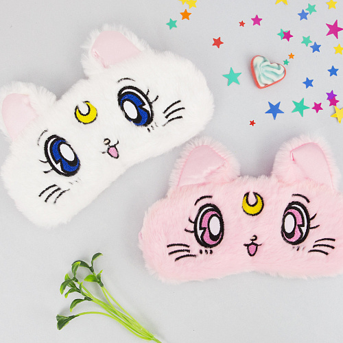 Маска для сна "Сейлор кот" (розовый)