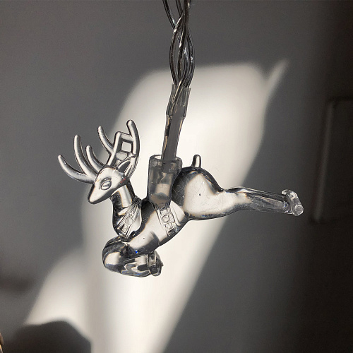 Гирлянда "Олени " LED, батарейка