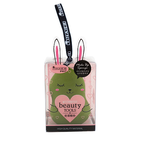 Спонж в декоративной коробке "Beauty Tools" зеленый