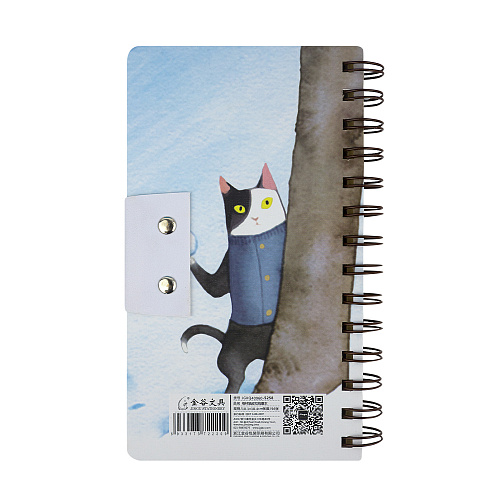 Мини-блокнот "Cat day" (со снежком)