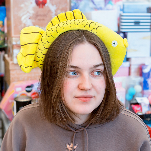 Повязка на голову "Рыба", желтый