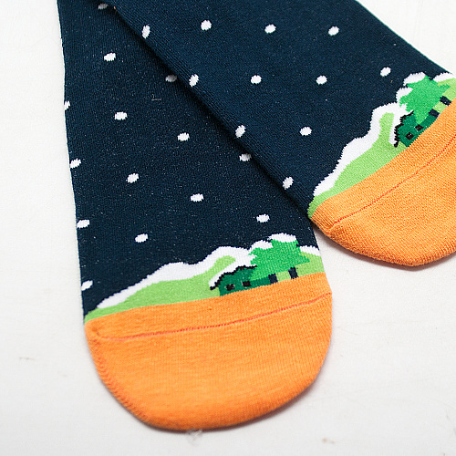 Носки "Новогодние" (синие)