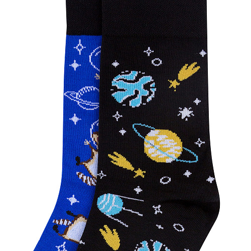 Носки "Еноты в космосе", разм.40-45