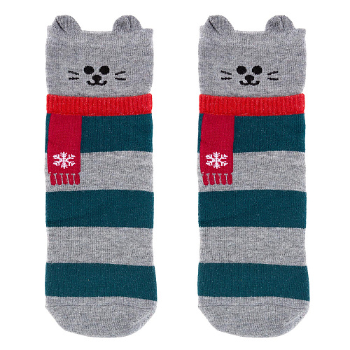 Носки "Кот" (серый)