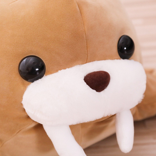 Игрушка-подушка "Морж" (коричневый) 55см