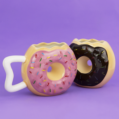 Кружка "Пончик" (коричневая)