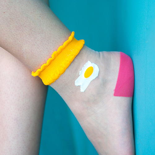 Носки прозрачные "Яичница"