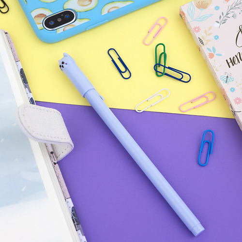 Ручка "Happy cat" (голубая)