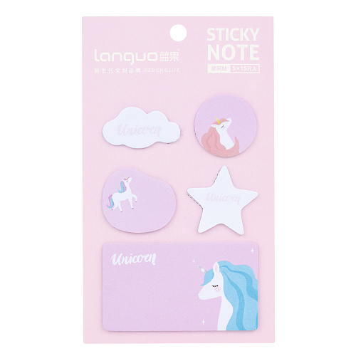 Набор стикеров для записей "Magic unicorn" (розовый)