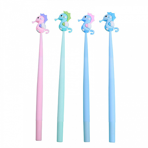 Ручка "Морской конек" голубой с розовым