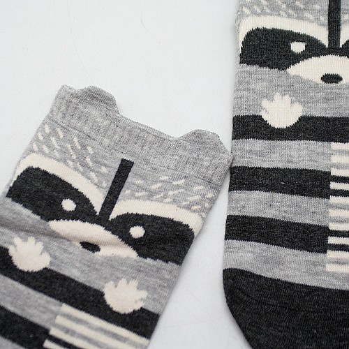 Носки "Еноты" (серые)