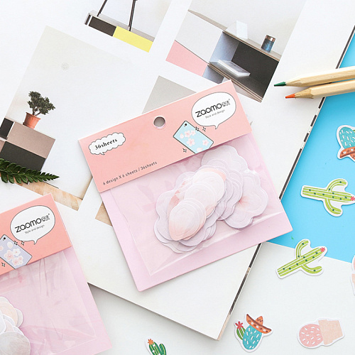 Набор стикеров "Ассорти" (кактусы)