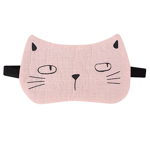 Маска для сна "Мордочка кота" (розовая)