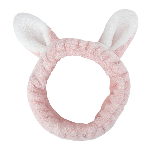 Повязка на голову "Ушки зайки" (розовый)
