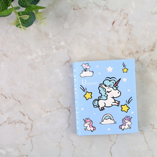 Набор стикеров "Единорожка" (голубой)