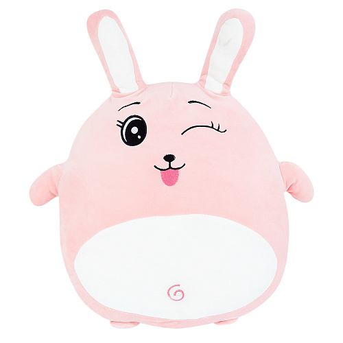 Игрушка-подушка "Зая Кругляш" (розовая) 55см