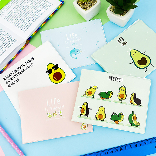 Обложка на зачетную книжку "Life is unicorn-fish"