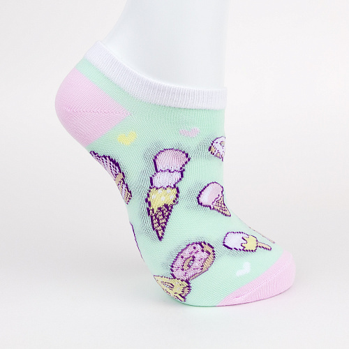Носки короткие "Ice cream", разм.35-39