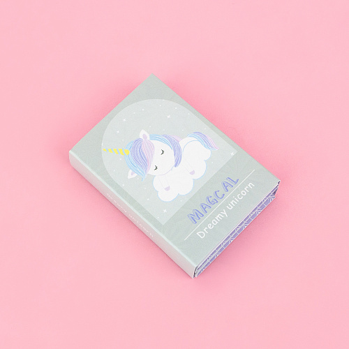 Набор стикеров "Dreamy unicorn" (серый)