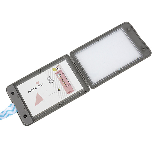 Бейдж-кардхолдер на ленте (зиг-заг голубой)