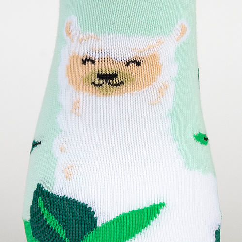 Носки "Лама в траве", разм.35-39