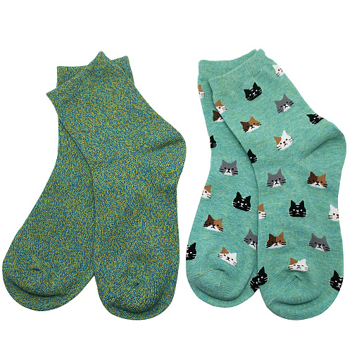Носки "Коты+Голубые"