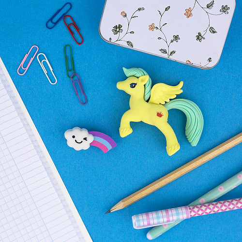 Набор ластиков "Pony" (желтый)