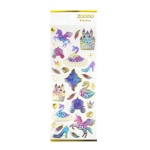 Наклейки "Gold unicorns ver.3" (с лебедями)