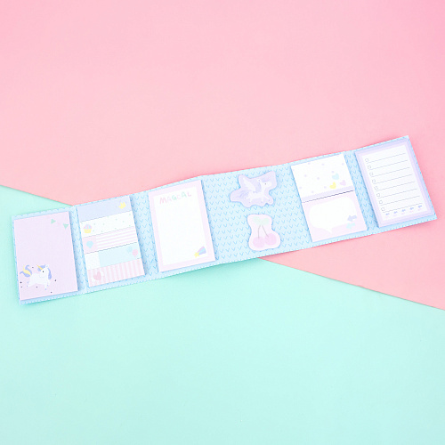 Набор стикеров "Dreamy unicorn" (голубой)